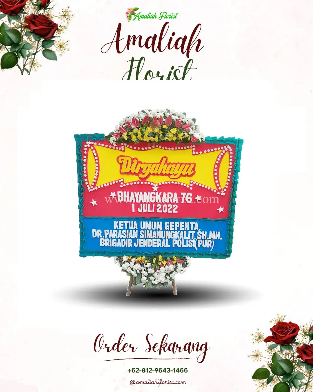 Papan Bunga HUT Ulang Tahun Batuaji